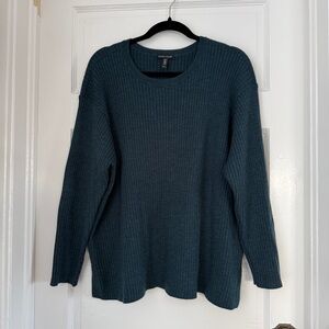 Eileen Fisher Classic Teal Sweater